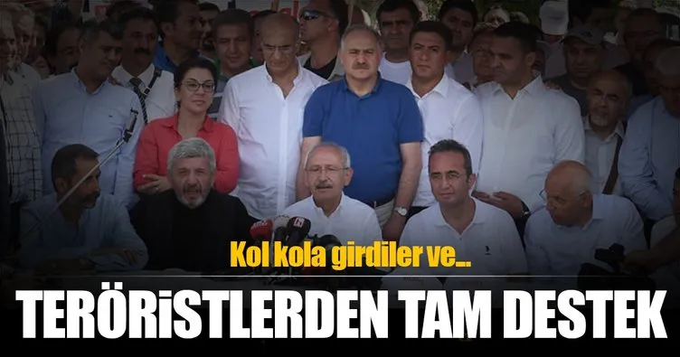 Kılıçdaroğlu’nun yürüyüşüne terörist desteği!