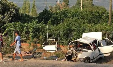 Hastane yolunda facia gibi kaza