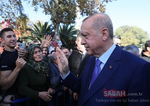 Başkan Erdoğan'a Eyüp Sultan'da sevgi seli