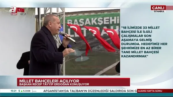 Cumhurbaşkanı Erdoğan'dan Atatürk havalimanı müjdesi