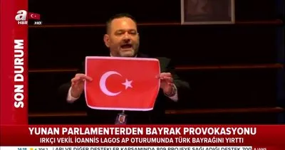 Dışişleri Bakanı Çavuşoğlu’ndan Türk Bayrağı’nı yırtan Yunan vekile tepki Şımarık ırkçı çocuklar hadlerini bilsin