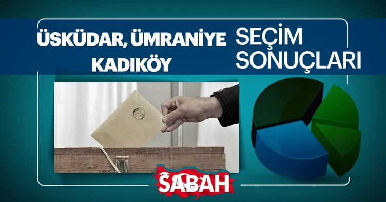 Üsküdar, Ümraniye, Kadıköy seçim sonuçları! Üsküdar, Ümraniye, Kadıköy yerel seçim sonuçları ve oy oranları açıklandı!