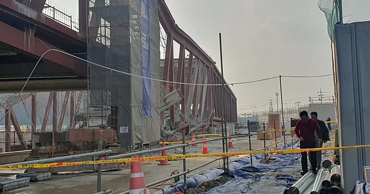 Güney Kore’de inşaat faciaya dönüştü: İşçiler enkaz altında kaldı