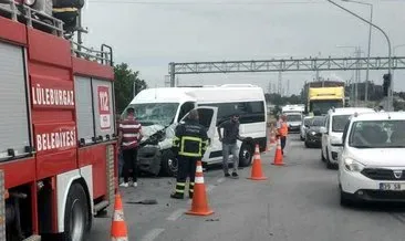Kırklareli'de feci kaza! İşçi servis midibüsü ile minibüs çarpıştı: Çok sayıda yaralı var... #kirklareli