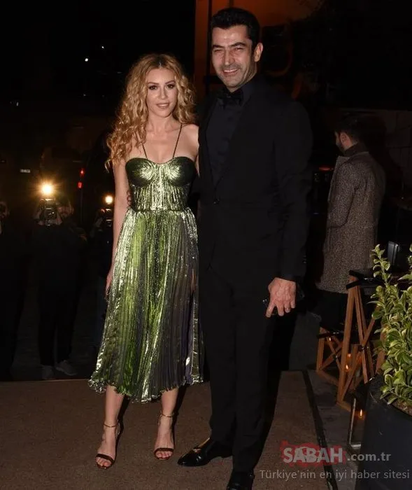 Kenan İmirzalıoğlu eşi Sinem Kobal’a kıyamadı!  Yakışıklı oyuncu Kenan İmirzalıoğlu eşi Sinem Kobal yeşil elbisesi ile...