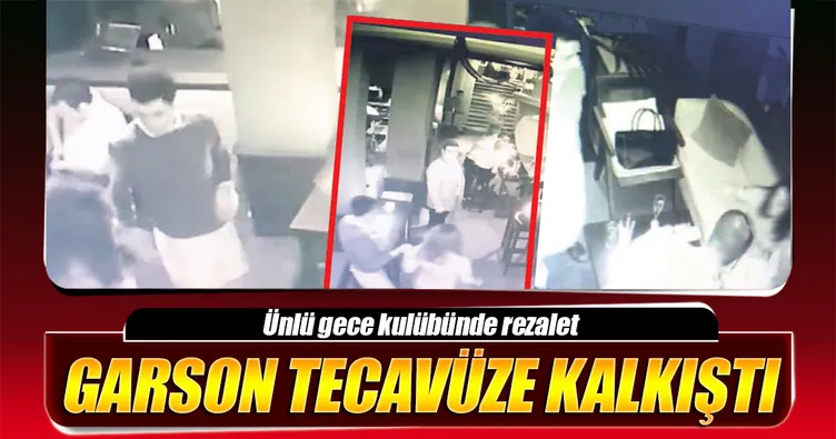 Garson tecavüze kalkıştı