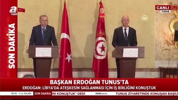 Başkan Erdoğan'dan Tunus'ta önemli açıklamalar
