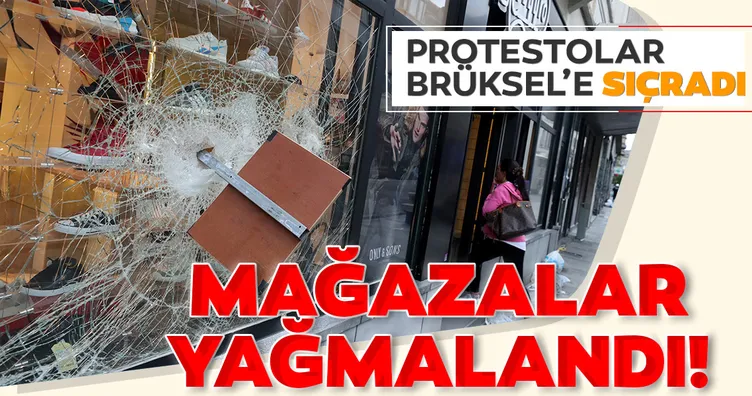 Brüksel'deki ırkçılık karşıtı gösterinin ardından lüks mağazalar yağmalandı