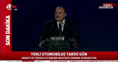 Sanayi ve Teknoloji Bakanı Mustafa Varank, yeri otomobil tanıtım töreninde konuştu