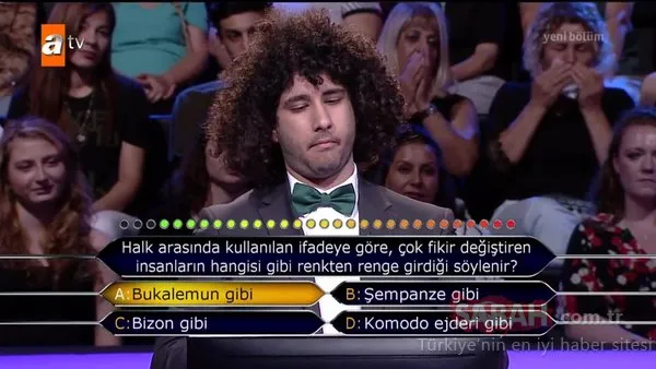 Kim Milyoner Olmak İster’de Arda Ayten 1 Milyon TL’nin sahibi oldu! İşte Arda Ayten’in cevapladığı tüm sorular
