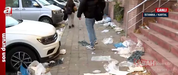 Kartal çöp yığınları ile doldu! İşçiler greve gitti, vatandaş kokudan yolda yürüyemiyor