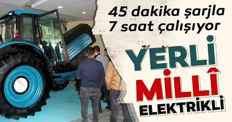 Yerli ve milli elektrikli traktöre yoğun ilgi