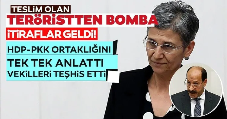 Teslim olan teröristten HDP’li vekillerle ilgili bomba ifadeler