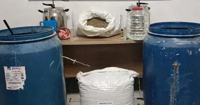 Jandarmadan kaçak içki baskını! Evine sahte alkol düzeneği kurdu #kirsehir