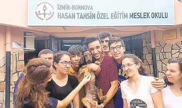 Kepçe ile hayvan sevgisini öğrendiler