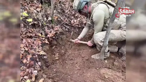 Bitlis'te araziye gizlenmiş silah ve mühimmat bulundu | Video