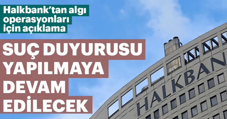 Halkbank’tan açıklama