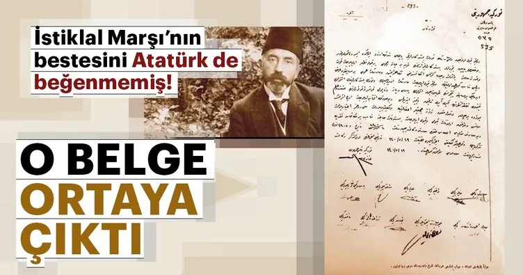 Atatürk de o besteyi değiştirmek istemiş