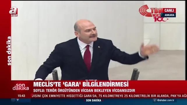 İçişleri Bakanı Süleyman Soylu TBMM'de 'Gara' bilgilendirmesinde bulundu | Video