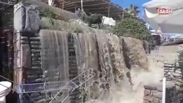 Bodrum Da Sular Yine Yollara Akti Video Videosunu Izle Sabah Tv