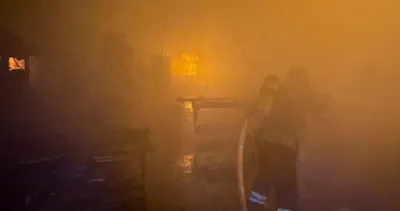 Fethiye’de marangozhane yangını: Alevler pet shop deposuna sıçradı #mugla