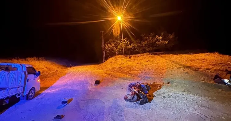 Motosiklet yoldan çıktı! 1 ölü 1 yaralı