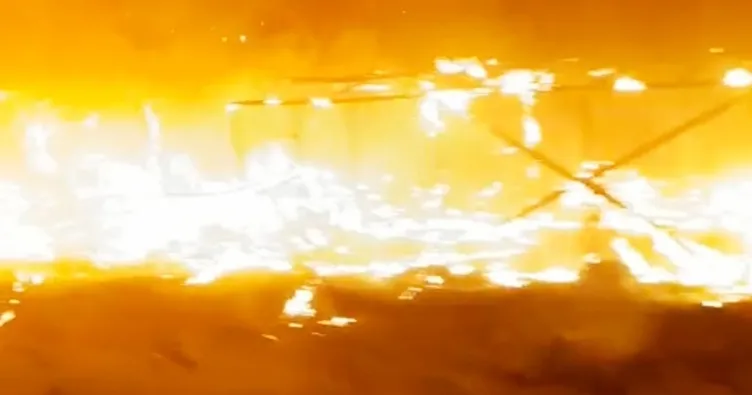 Tarsus’ta çadırlardaki yangın korkuttu