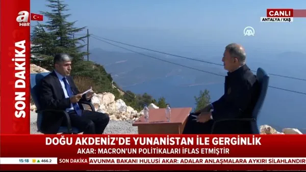 Milli Savunma Bakanı Hulusi Akar'dan Meis Adası'nın karşısında canlı yayında Yunanistan ve Fransa'ya uyarı | Video