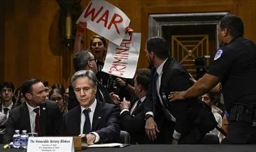ABD Dışişleri Bakanı Blinken, Senato’da protesto edildi... Gazze kasabı olarak anılacaksın