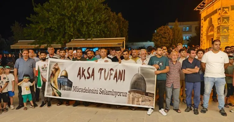 Nusaybin’de İsrail protesto edildi