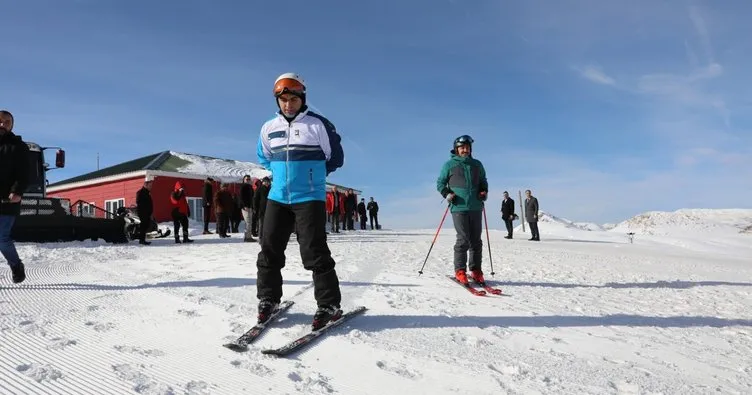 Ergan Dağı Kayak Merkezi ikinci etap pist açılışı yapıldı