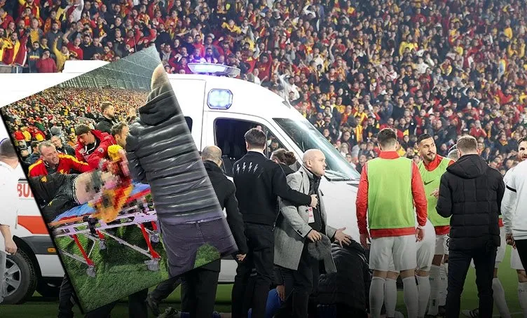 Son dakika haberi: Göztepe-Altay maçında cinayet girişimi! İşaret fişeği atılan taraftar kanlar içinde yerde kaldı | Altay kalecisi de hastanelik oldu