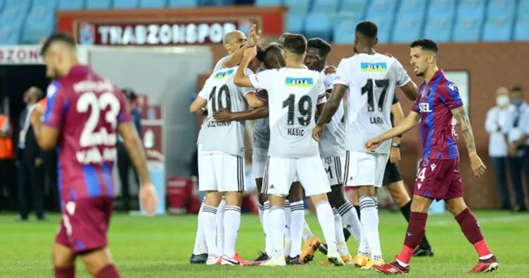 Beşiktaş sezonun ilk derbisini kazandı! Trabzonspor 1-3 Beşiktaş MAÇ SONUCU