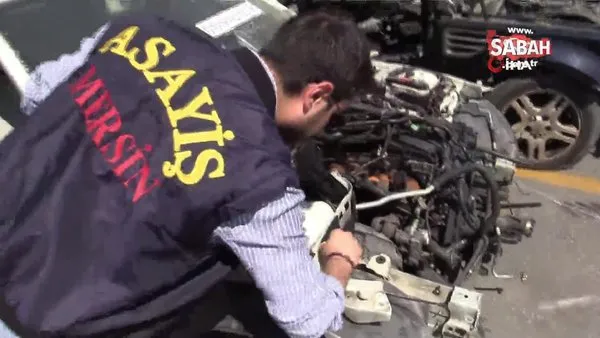 Yedek parça için kaçak getirilen 10 milyon liralık lüks araçlar ele geçirildi | Video