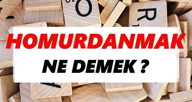 Homurdanmak Ne Demek? TDK’ya Göre Homurdanmak Sözlük Anlamı Nedir?