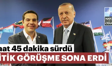 Erdoğan - Çipras görüşmesi sona erdi