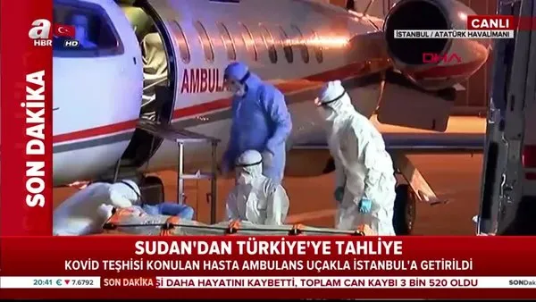 Sudan Da Kovid 19 Teshisi Konulan Hasta Ambulans Ucakla Istanbul A Getirildi Video Videosunu Izle Son Dakika Haberleri