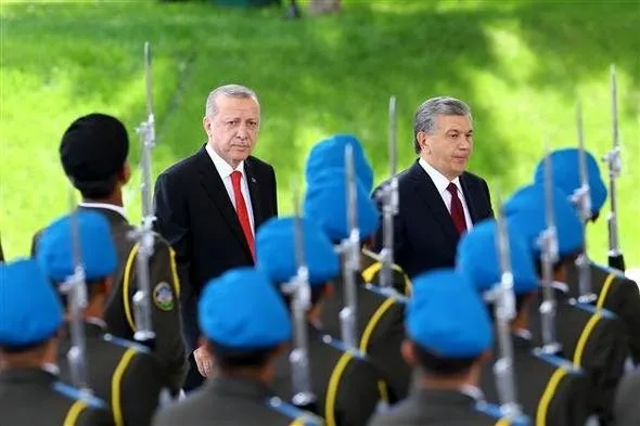 CumhurbaÅkanı ErdoÄan Ãzbekistan'da böyle karÅılandı