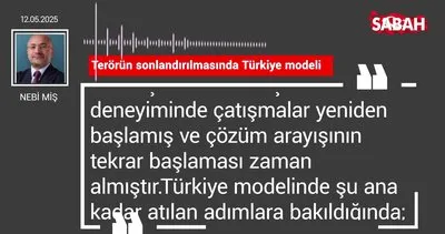Nebi Miş | Terörün sonlandırılmasında Türkiye modeli