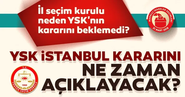 YSK İstanbul kararını ne zaman açıklayacak? Ekrem İmamoğlu mazbata aldı ama...