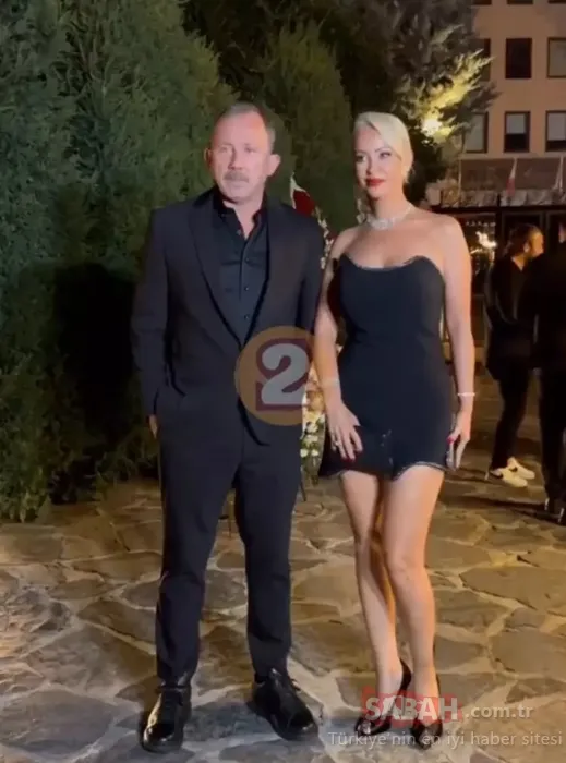 Kafaları karıştırdı! Sevgilisi mi? Sergen Yalçın düğüne Oktay Derelioğlu’nun eski eşi Sezer Çakır ile geldi!