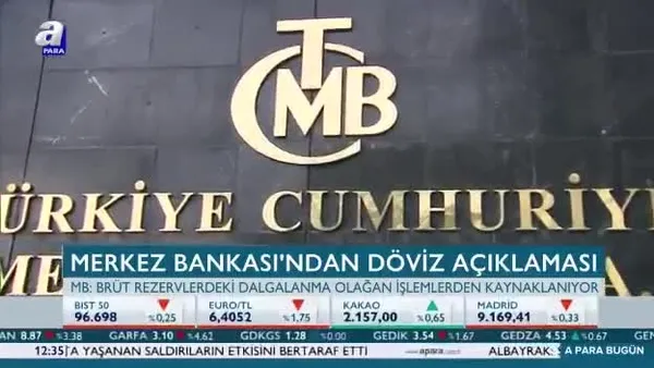 Merkez Bankası'ndan flaş döviz açıklaması