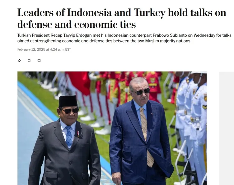 Başkan Erdoğan’ın Endonezya ziyareti dünya gündeminde: Büyük anlaşma imzalandı!