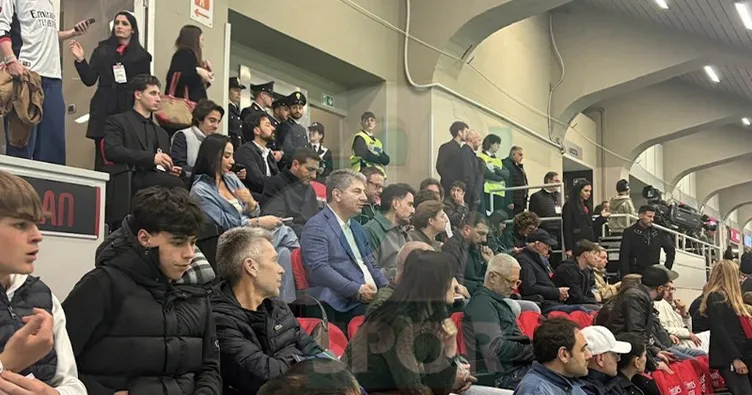 Hakan Safi, Milan – Atalanta maçını izledi!