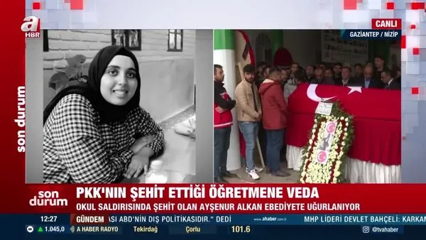 Son Dakika: PKK’nın şehit ettiği Ayşenur Öğretmen son yolculuğuna uğurlanıyor | Video