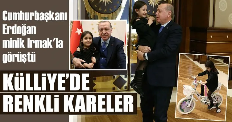 Cumhurbaşkanı Erdoğan minik Irmak’la görüştü
