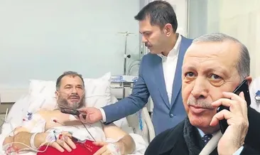 Başkan Erdoğan, saldırıya uğrayan imamla görüştü: Geçmiş olsun Galip hocam