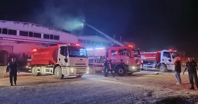 Bursa’da korkutan fabrika yangını