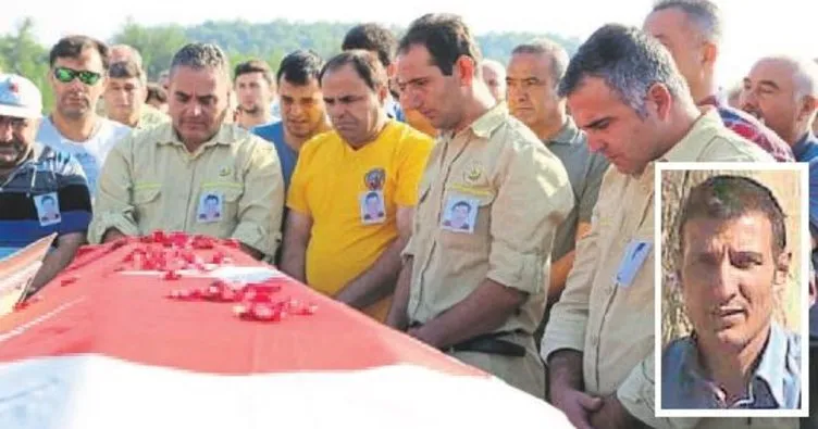 Kazada ölen orman işçisine hüzünlü tören