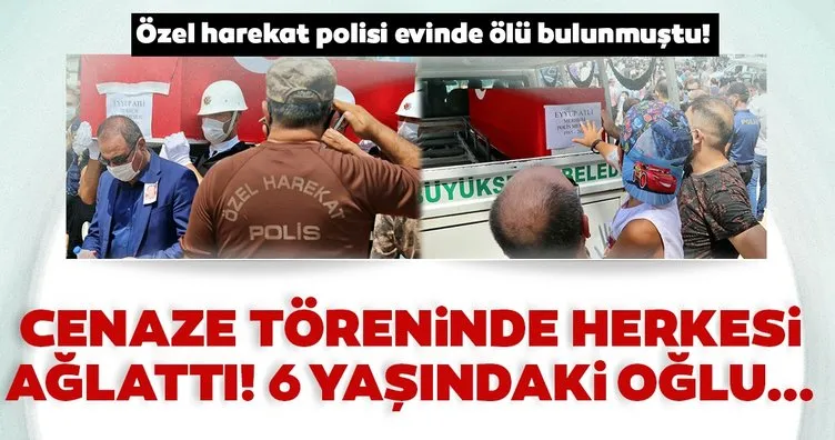 Evinde ölü bulunan özel harekat polisi toprağa verildi